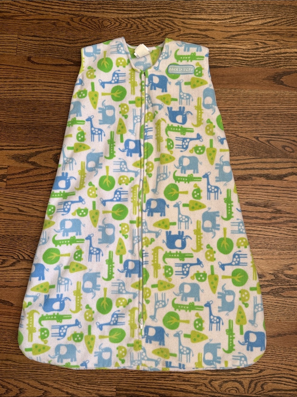 HALO Blue & Green Safari Fleece Sleep Sack Size L